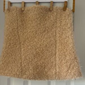 Zara Tan Fuzzy A-Line top